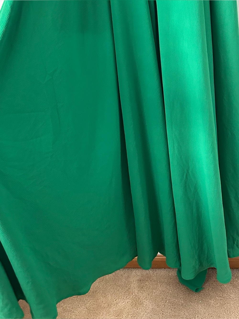 Meghan Los Angeles Lilypad Surplice Maxi Dress Long Sleeves Kelly Green XL - Picture 11 of 13